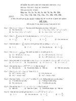 đề kiểm tra giữa học kỳ năm học 2009 - 2010 môn học giải tích đề 5261 pdf