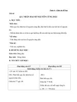 giáo án bài nhân hai số nguyên cùng dấu - toán 6 - gv.tr.t.mai trang