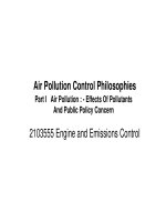 Air Pollution : - Effects Of Pollutants And Public Policy Concern pot