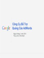Công cụ bổ trợ quảng cáo adwords 2014