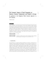 The Economic Impact of Cloud Computing on Business Creation, Employment and Output in Europe pdf