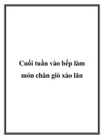 Cuối tuần vào bếp làm món chân giò xào lăn pptx