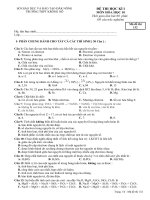 ĐỀ THI HỌC KÌ I MÔN HÓA HỌC 10 TRƯỜNG THPT KRÔNG NÔ Mã đề thi 132 pot