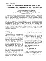Nghiên cứu ảnh hưởng của isoniazid-pyrazinamid tới sinh khả dụng của rifampicin khi uống đồng thời rifampicin-isoniazid-pyrazinamid pdf