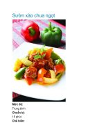 Sườn xào chua ngọt pdf