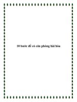 10 bước để có căn phòng hài hòa ppt