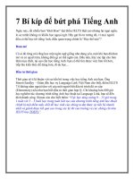 7 Bí kíp để bứt phá Tiếng Anh ppt