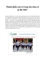 Thành phần can-xi trong sữa chua có gì đặc biệt? ppt