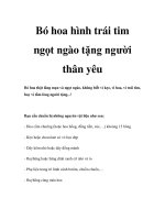 Bó hoa hình trái tim ngọt ngào tặng người thân yêu pdf