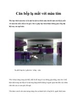 Căn bếp lạ mắt với màu tím pdf