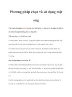 Phương pháp chọn và sử dụng mật ong pdf