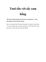 Tươi tắn với sắc cam hồng docx