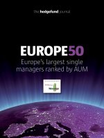 EUROPE 50 Europe’s largest single managers ranked by AUM pdf