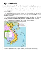 Lịch sử 10 Bài 23