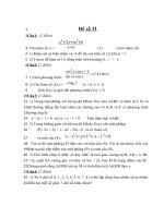 Đề thi thử đại học môn toán năm 2013 - THPT Lý Thường Kiệt - Hải Phòng - Đề số 31 pot
