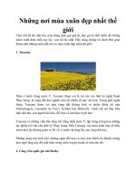 Những nơi mùa xuân đẹp nhất thế giới potx