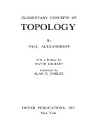 elementary concepts in topology - p. alexandroff
