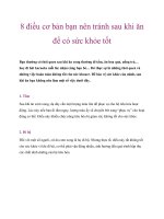 8 điều cơ bản bạn nên tránh sau khi ăn để có sức khỏe tốt pdf