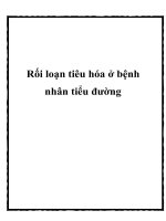 Rối loạn tiêu hóa ở bệnh nhân tiểu đường pdf
