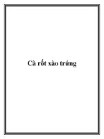 Cà rốt xào trứng pot