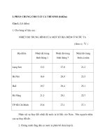 Đề Thi Thử Tốt Nghiệp Địa Lý 2013 - Phần 2 - Đề 7 pptx