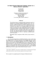 An Object-Oriented Multimedia Database System for a News-on-Demand Application* pot