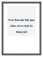 Virus Rota đặc biệt nguy hiểm với trẻ dưới 24 tháng tuổi pot