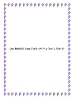 Quy Trình Sử Dụng Thuốc ANOVA Cho Cá Nuôi Bè pot