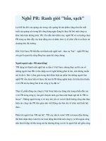 Nghề PR: Ranh giới 