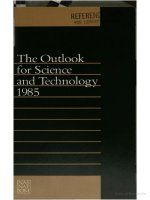 the outlook for science and technology 1985 ppt