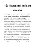 Yếu tố không thể thiếu khi mua nhà potx