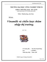 Đề tài: Vinamilk và chiến lược thâm nhập thị trường pptx