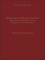 What Sort of Human Nature? Medieval Philosophy and the Systematics of Christology pot