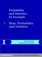 Probability and Statistics by Example pptx