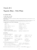 Nguyên hàm, tích phân - lý thyết và bài tập ví dụ