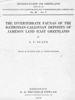 THE INVERTEBRATE FAUNAS OF THE BATHONIAN-CALLOVIAN DEPOSITS OF JAMESON LAND (EAST GREENLAND) pdf