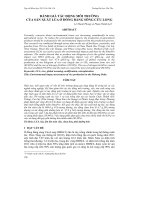 ĐÁNH GIÁ TÁC ĐỘNG MÔI TRƯỜNG CỦA SẢN XUẤT LÚA Ở ĐỒNG BẰNG SÔNG CỬU LONG docx