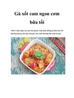 Gà xốt cam ngon cơm bữa tối potx