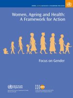 Women, Ageing and Health: A Framework for Action pot