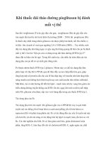 Khi thuốc đái tháo đường pioglitason bị đánh mất vị thế ppt