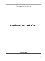 QUY TRÌNH ĐIỀU TRA THOÁI HÓA ĐẤT potx