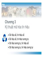 dce2008Chương 3 K thu t mã hóa tín hi uBKTP.HCMD D D Dli li li liu s , tín hi u s u s , tín hi u tương t u tương t , tín hi u s u tương t , tín hi u tương t.dce2008Tín hi u analog• Ba đ c đi m chính c a tín hi u analog bao g m– Biên đ (A ppt