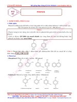 lý thuyết cơ bản của phenol, hóa học hữu cơ