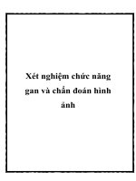 Xét nghiệm chức năng gan và chẩn đoán hình ảnh pptx