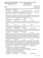 Đề thi thử ĐH môn Sinh học năm 2013 doc