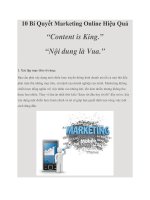 10 Bí Quyết Marketing Online Hiệu Quả docx