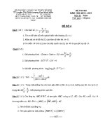 ĐỀ THI HKI NĂM HỌC 2010 - 2011 Môn thi : Toán Đề 4 pptx