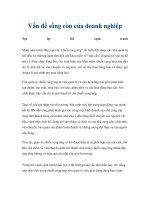 Vấn đề sống còn của doanh nghiệp ppt