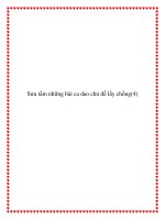 Sưu tầm những bài ca dao chủ đề phận con gái potx