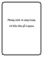 Phong cách và sang trọng với bồn tắm gỗ Laguna pot